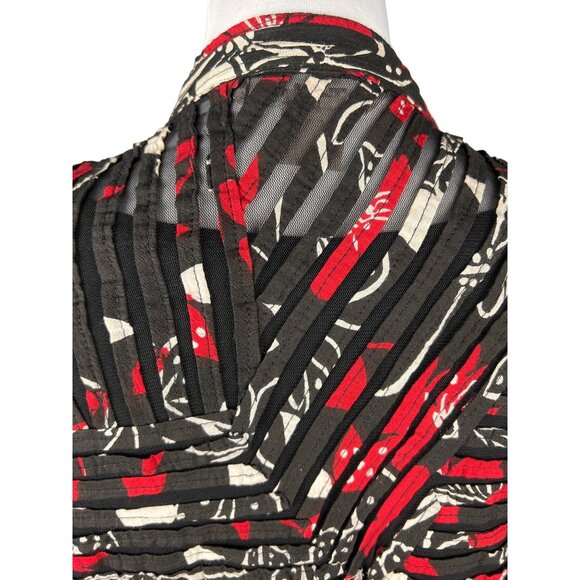 Vintage TanJay Unique Red and Black Jacket Design Size M - Picture 5 of 10